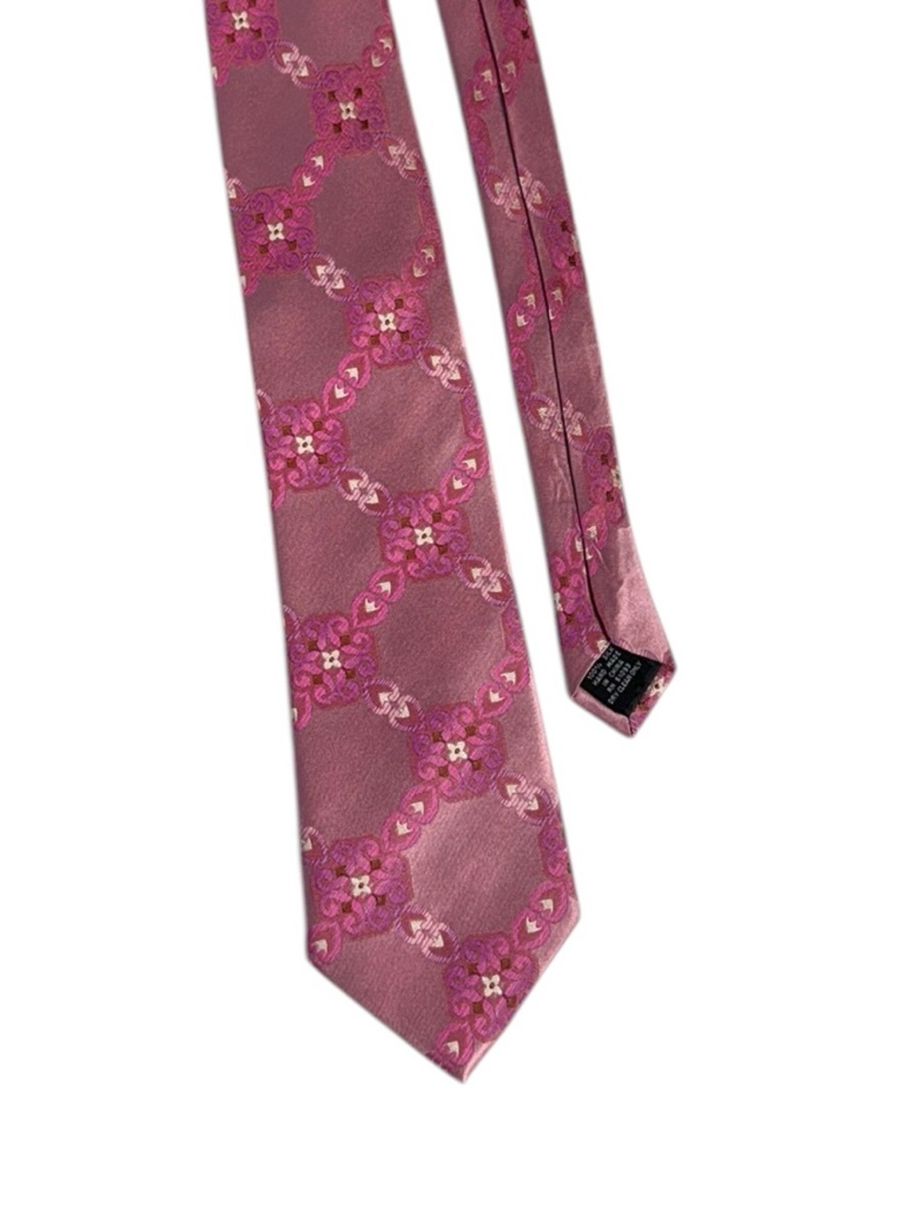 Steve Harvey Pink Silk Neck Tie Mens Formal Wedding Career Preppy